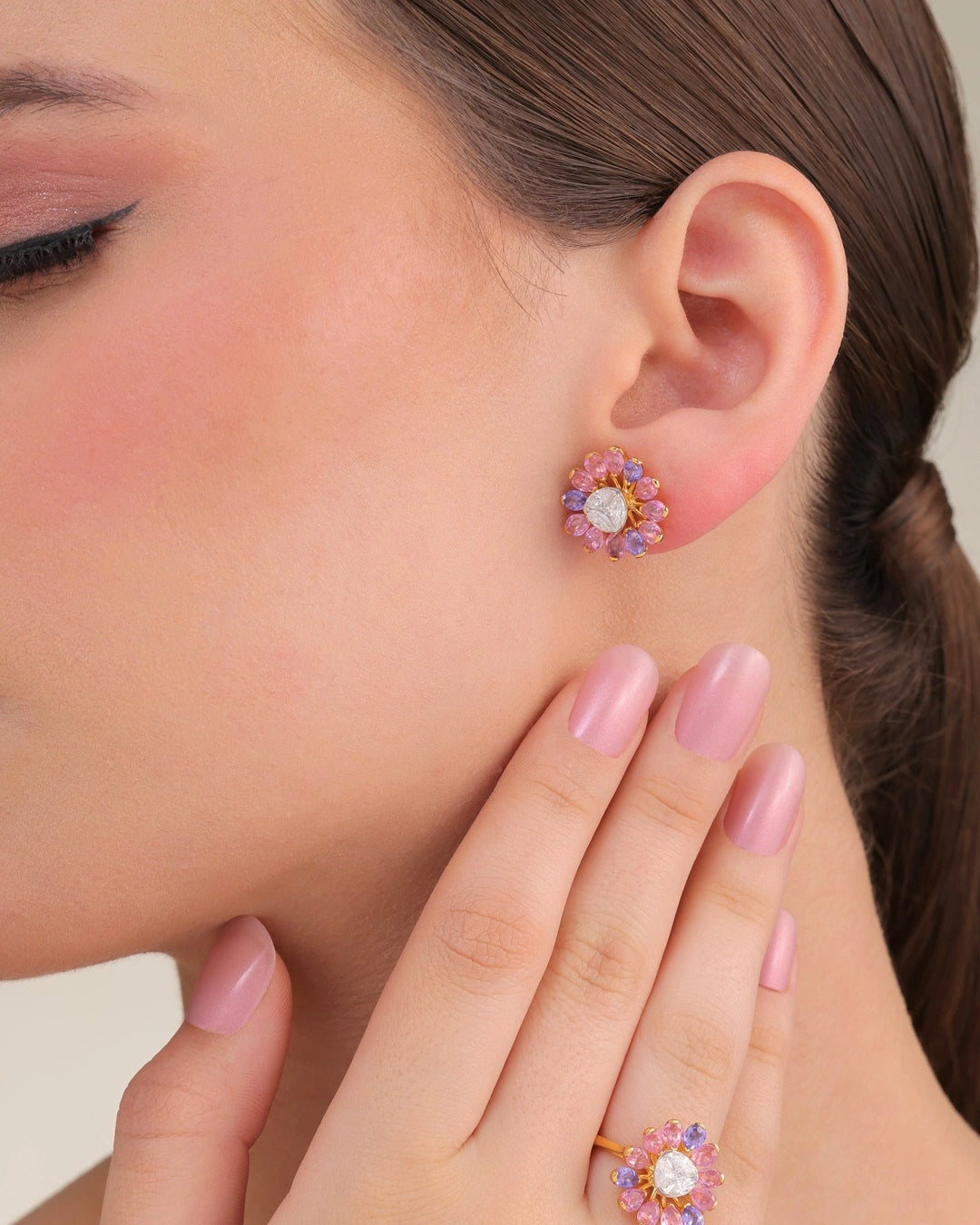 Petal Halo Studs