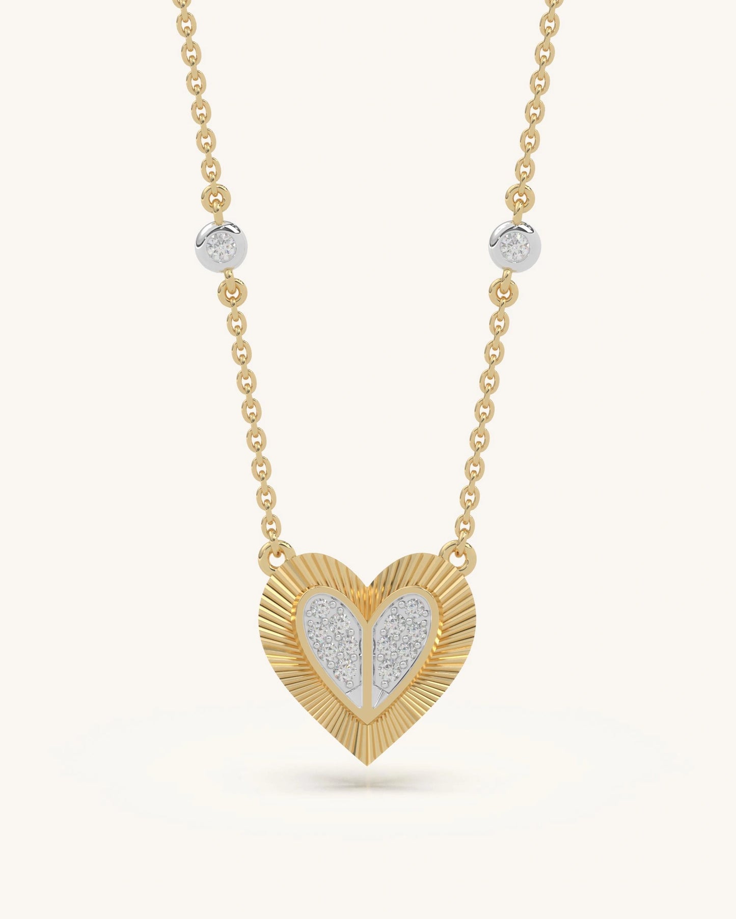 Heart Textured Mangalsutra