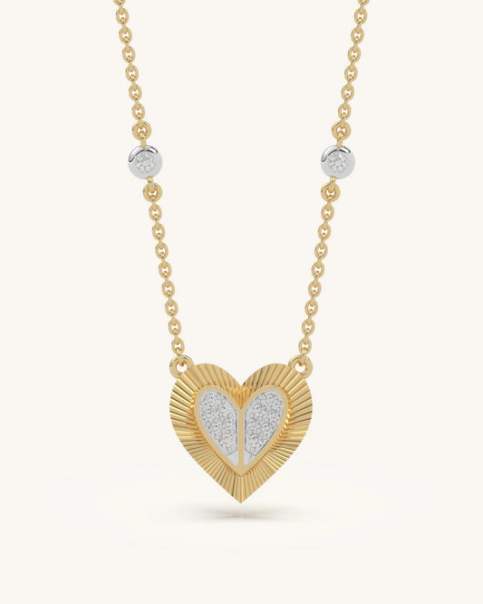 Heart Textured Mangalsutra