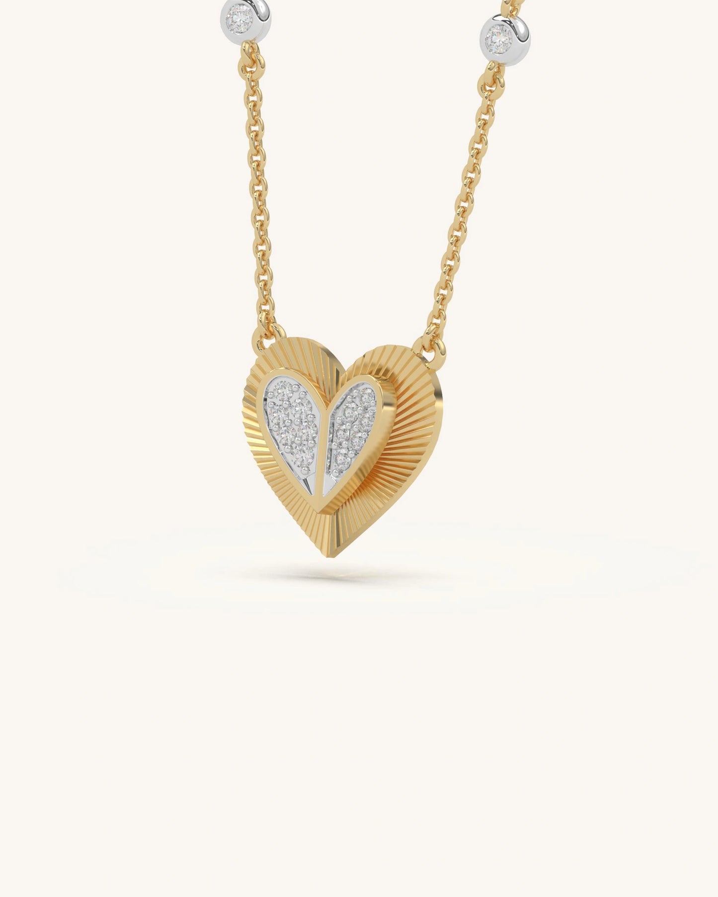 Heart Textured Mangalsutra