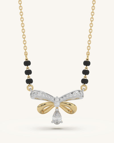 Mangalsutra Bow Necklace