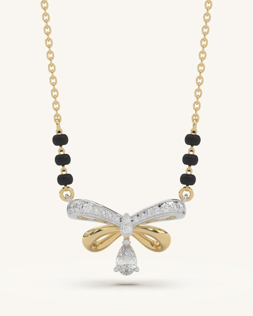 Mangalsutra Bow Necklace