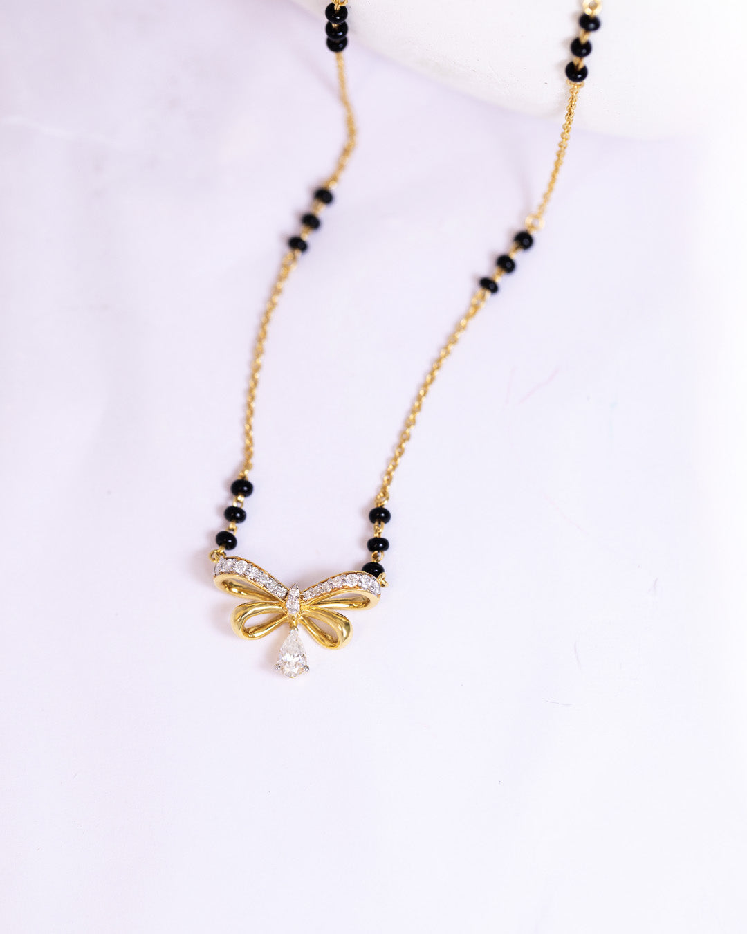 Mangalsutra Bow Necklace