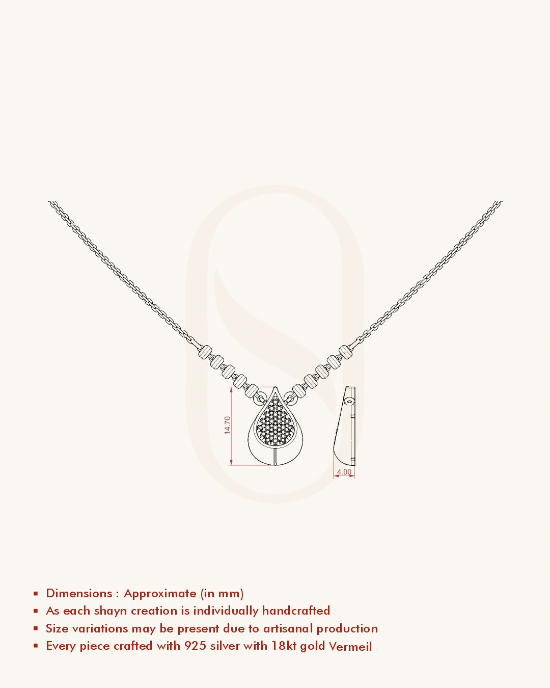Drop Mangalsutra Pendant