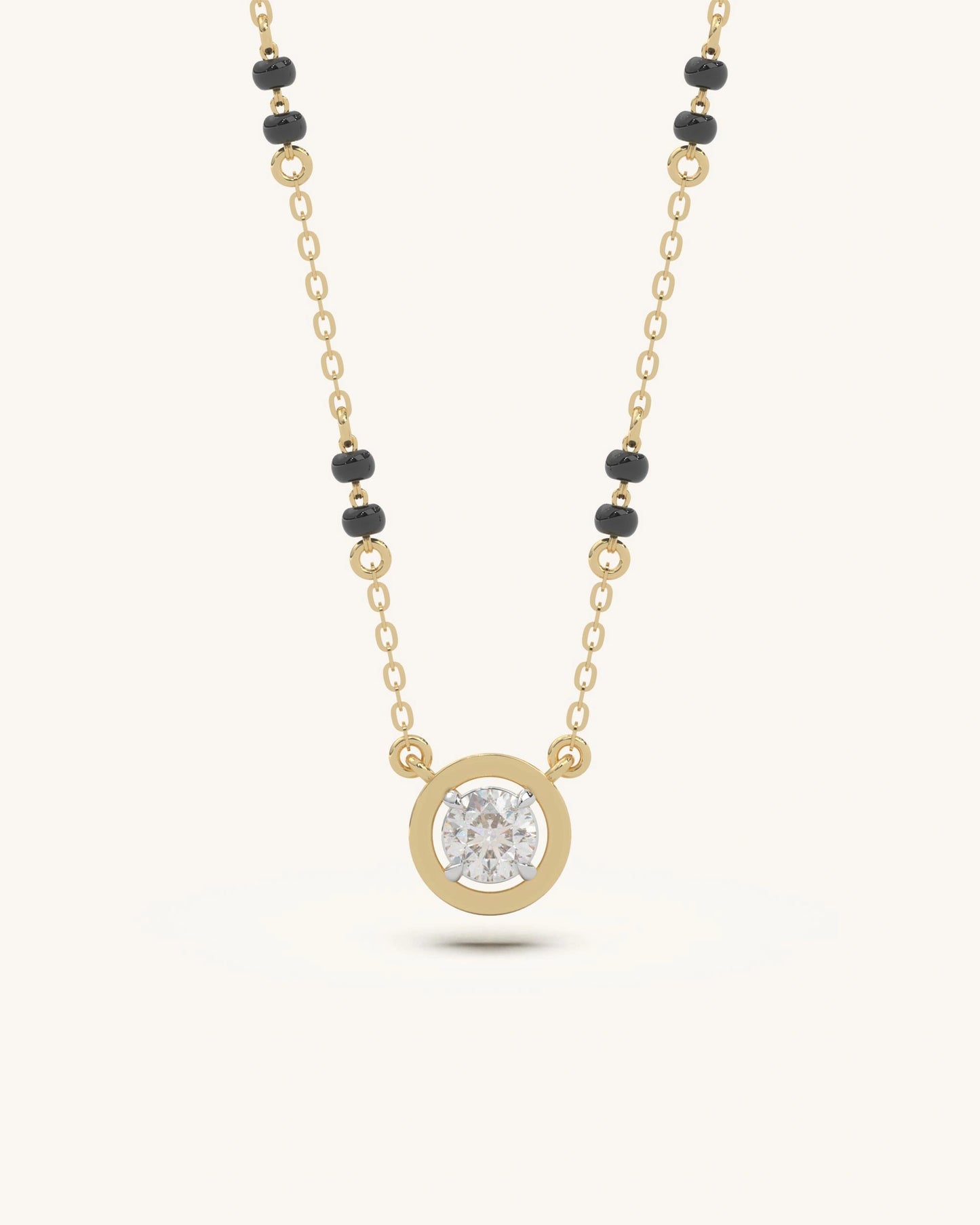 Modern Solitaire Mangalsutra