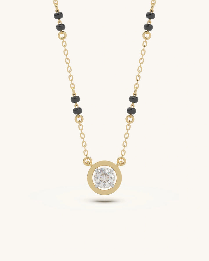 Modern Solitaire Mangalsutra