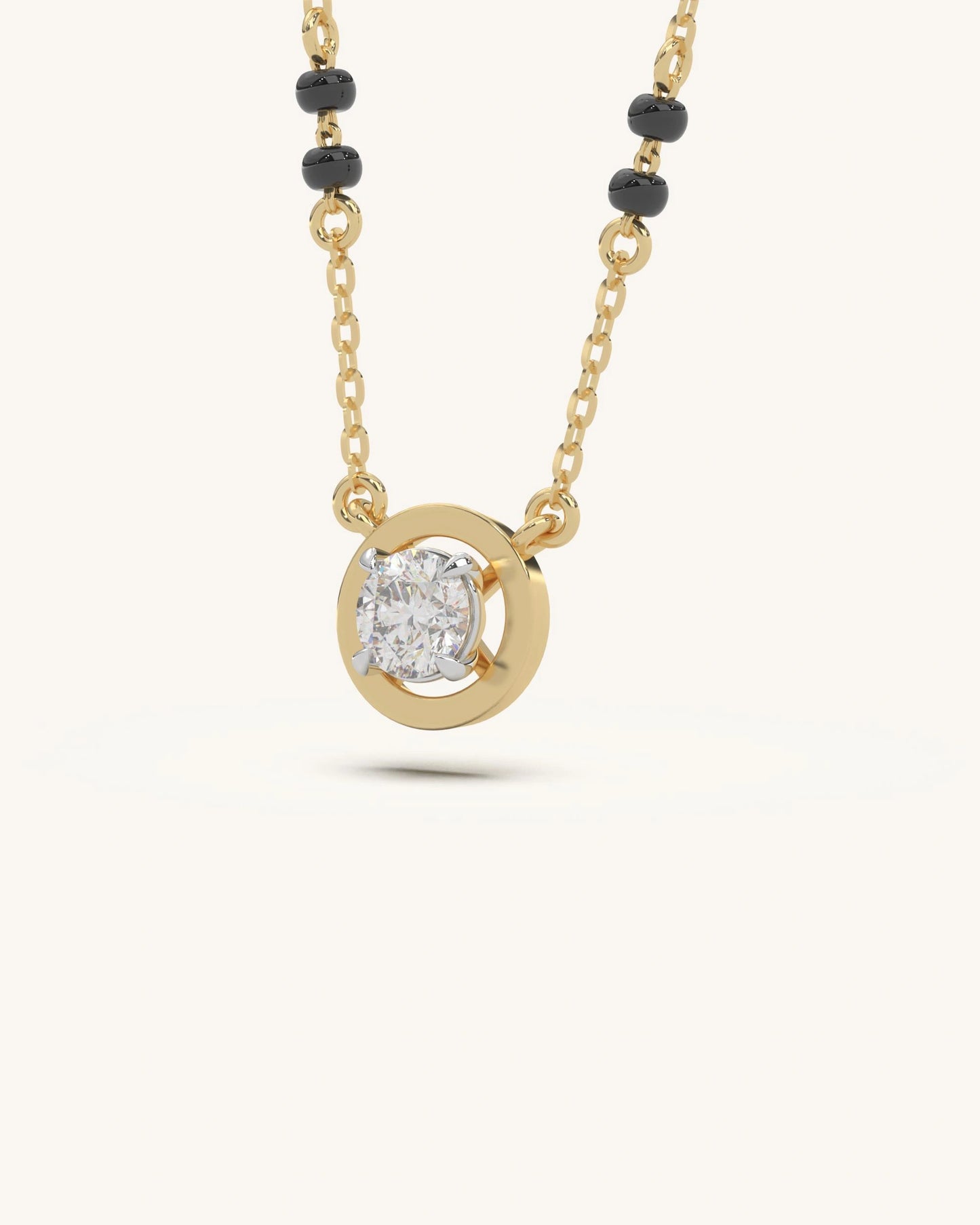 Modern Solitaire Mangalsutra