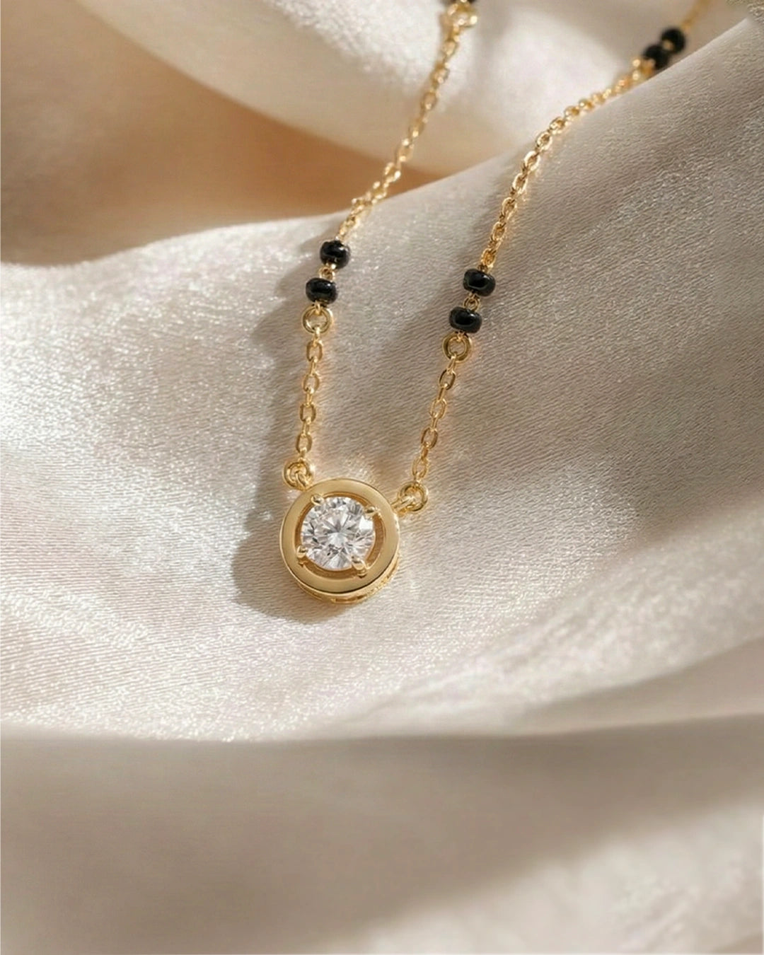 Modern Solitaire Mangalsutra