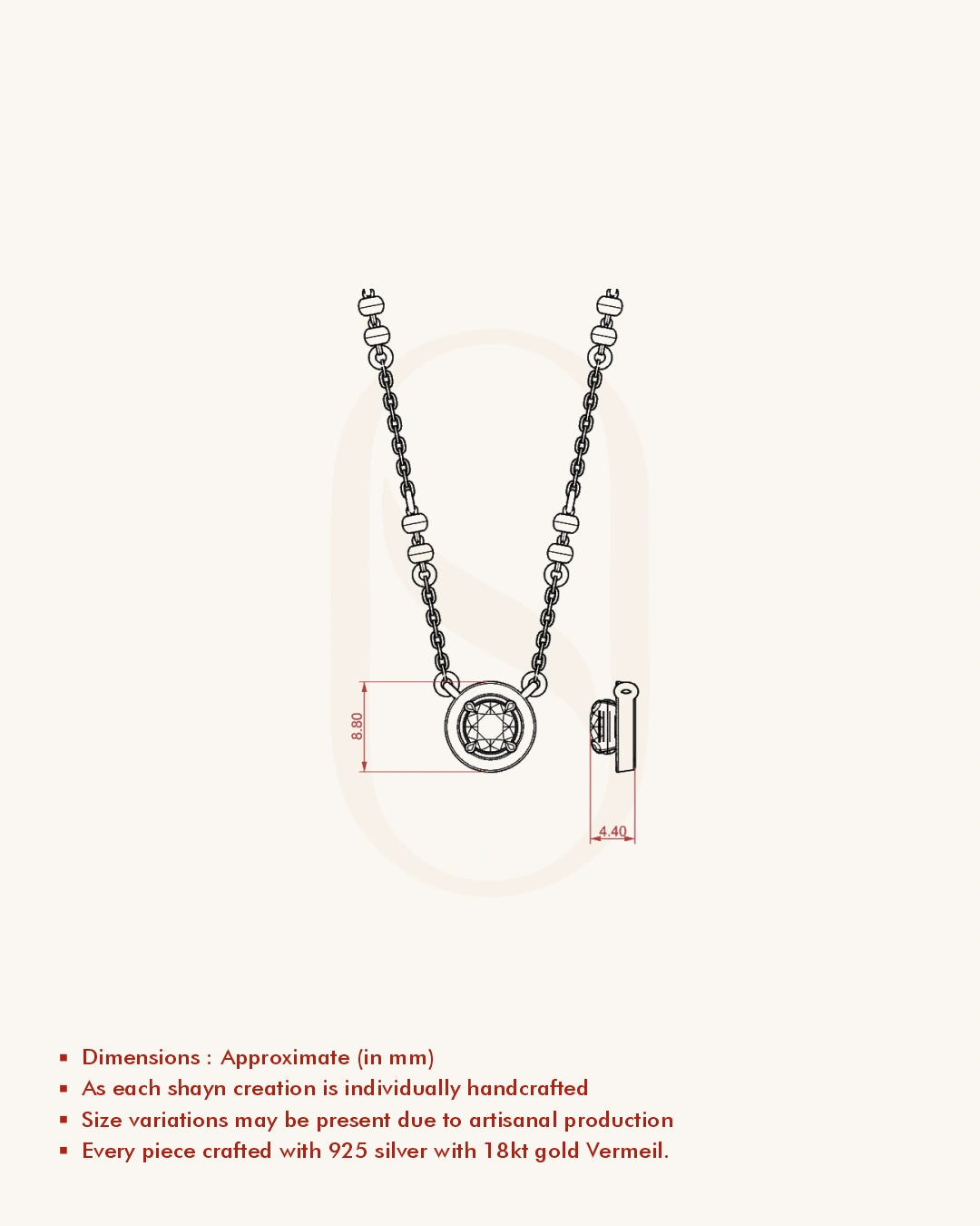 Modern Solitaire Mangalsutra