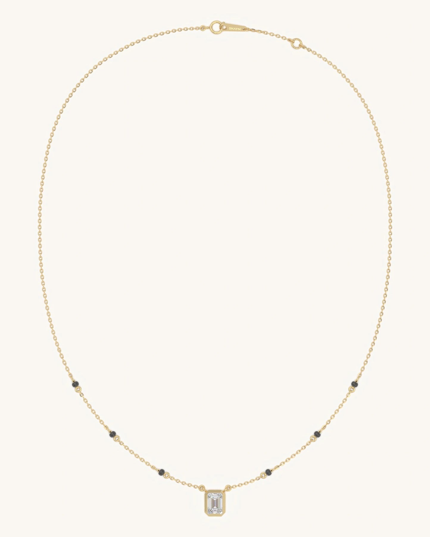 Emerald Solitaire Mangalsutra