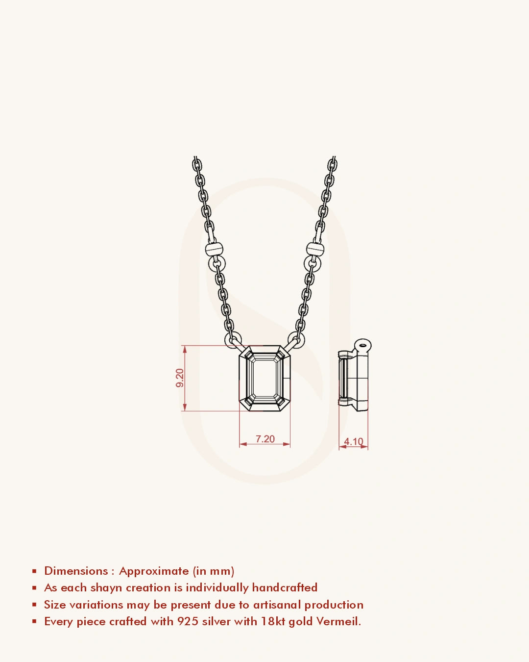 Emerald Solitaire Mangalsutra