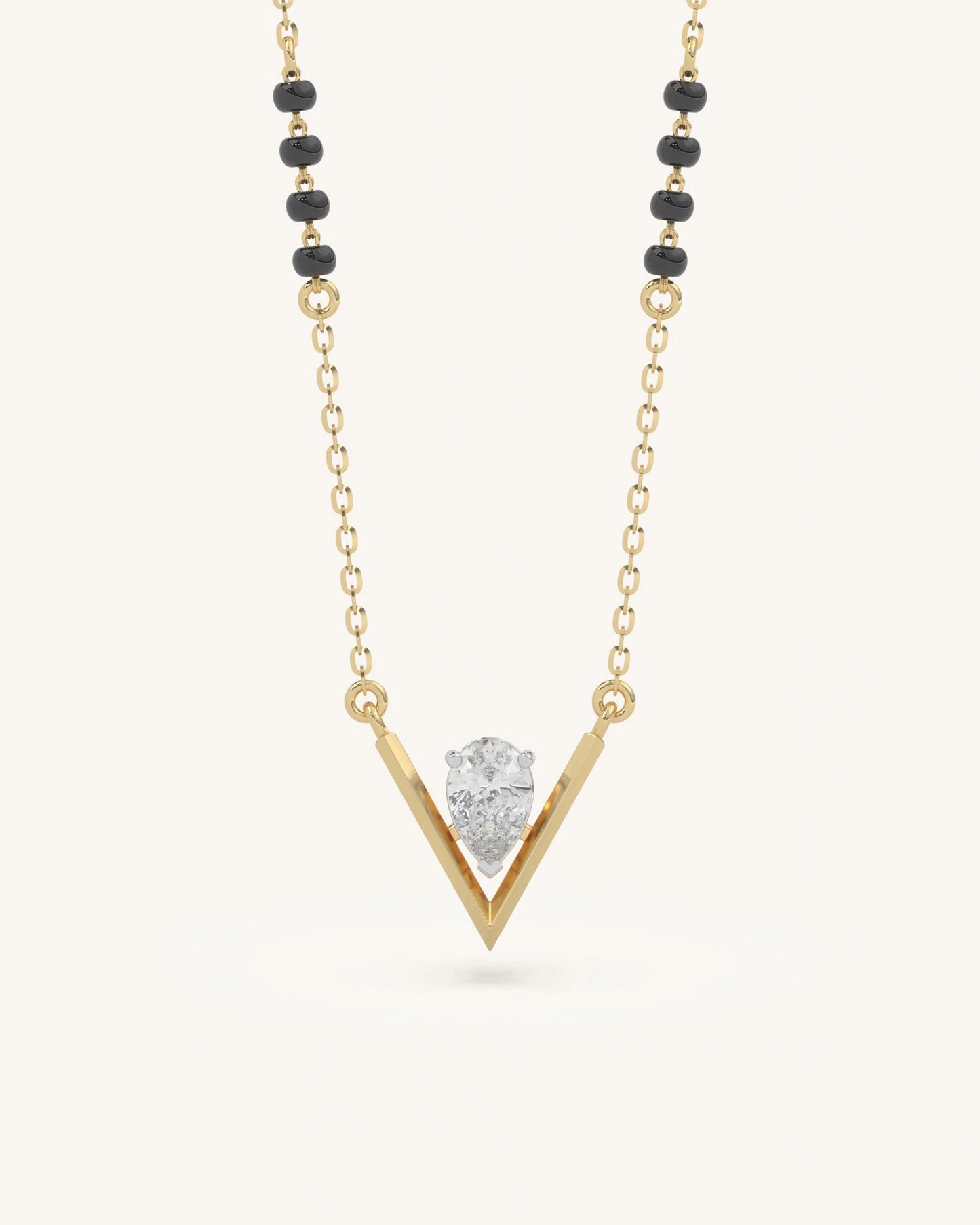 Chevron Pear Mangalsutra