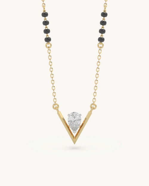 Chevron Pear Mangalsutra