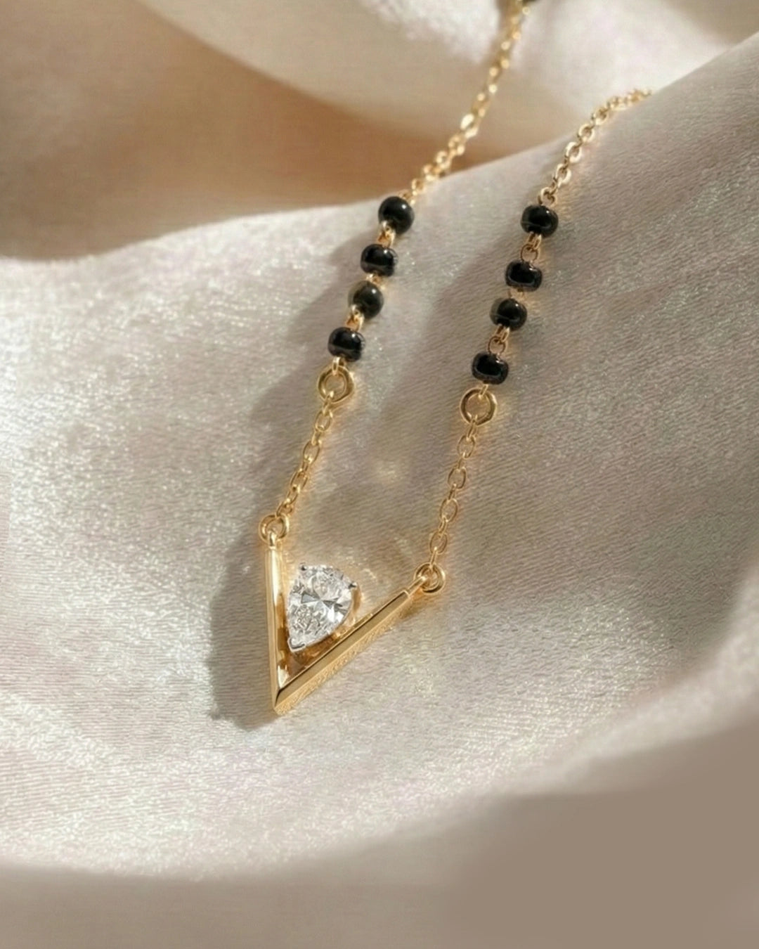Chevron Pear Mangalsutra