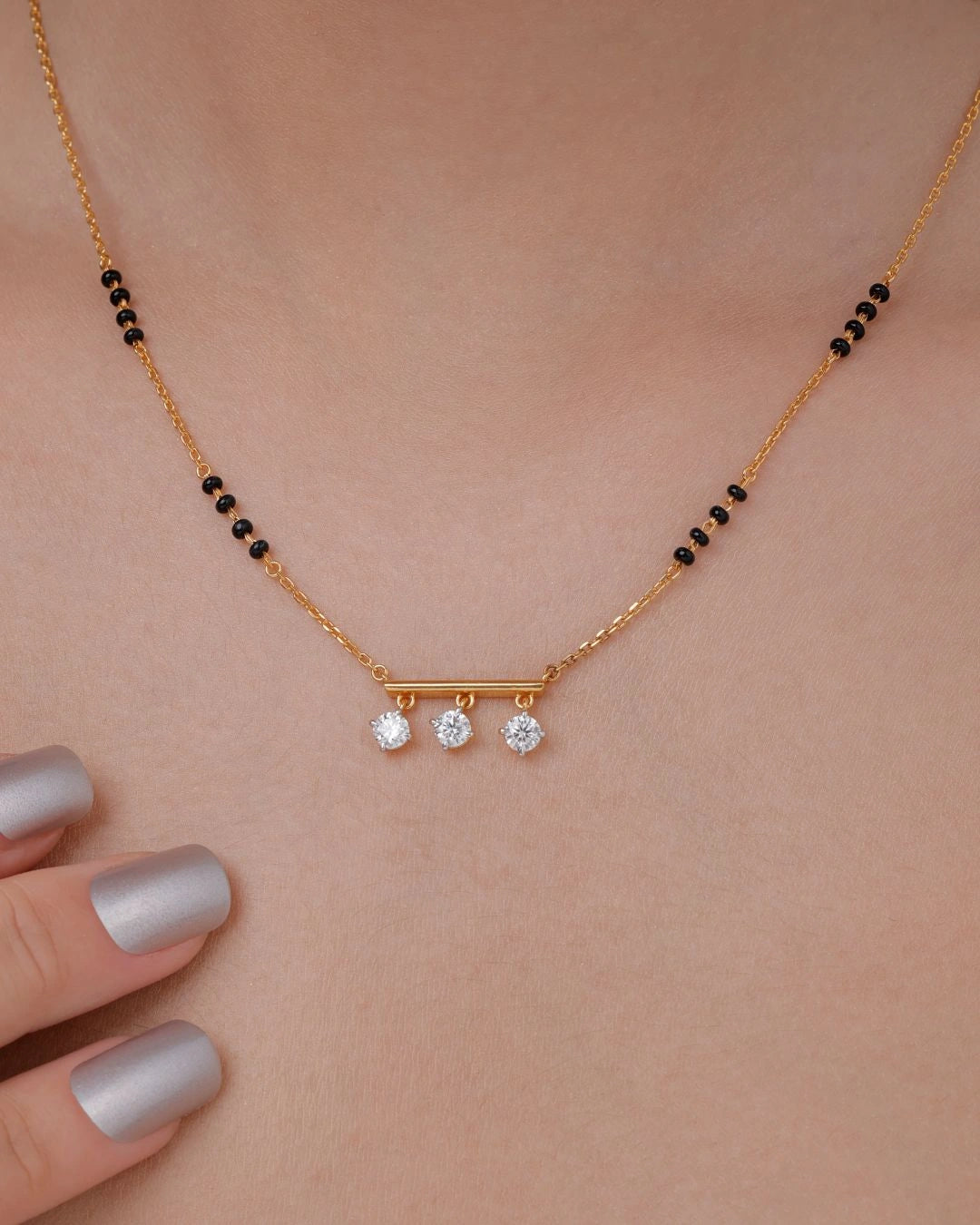 Triple Radiants Bar Mangalsutra