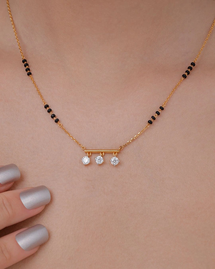 Triple Radiants Bar Mangalsutra