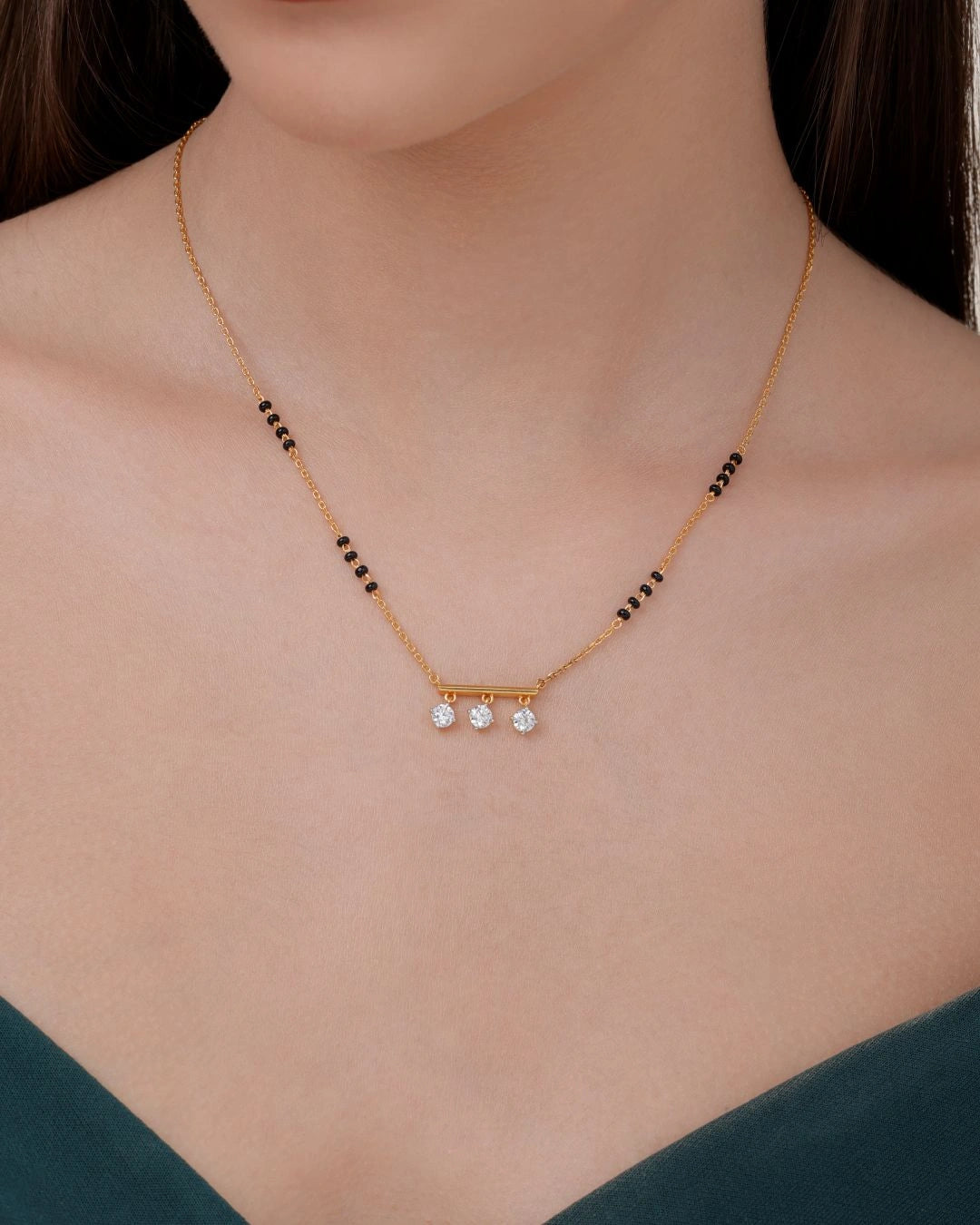 Triple Radiants Bar Mangalsutra