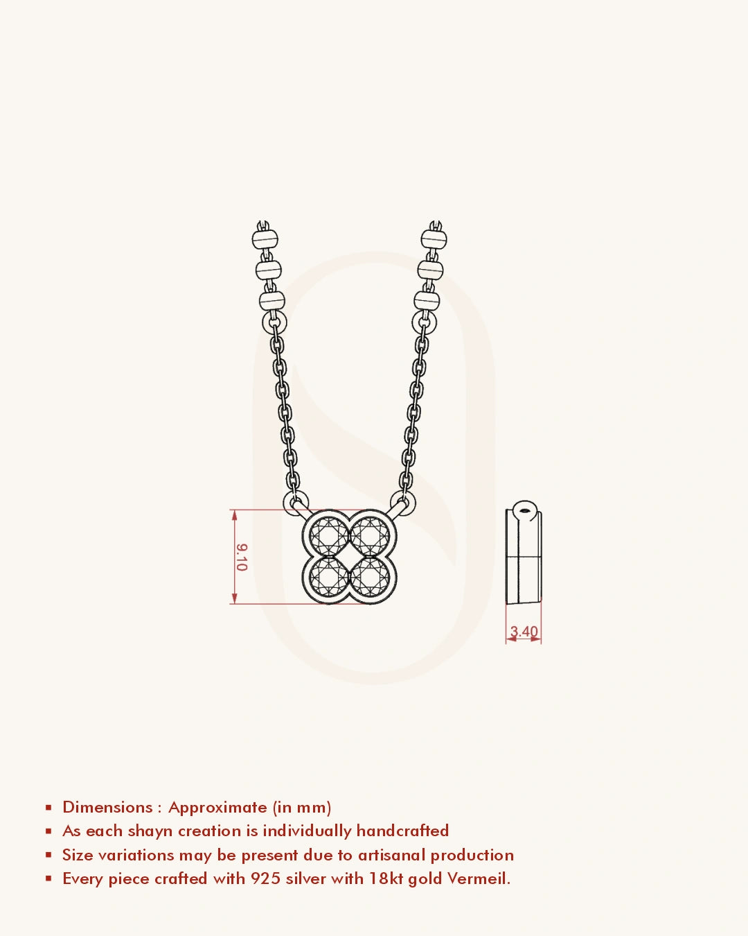 Lucky Clover Mangalsutra