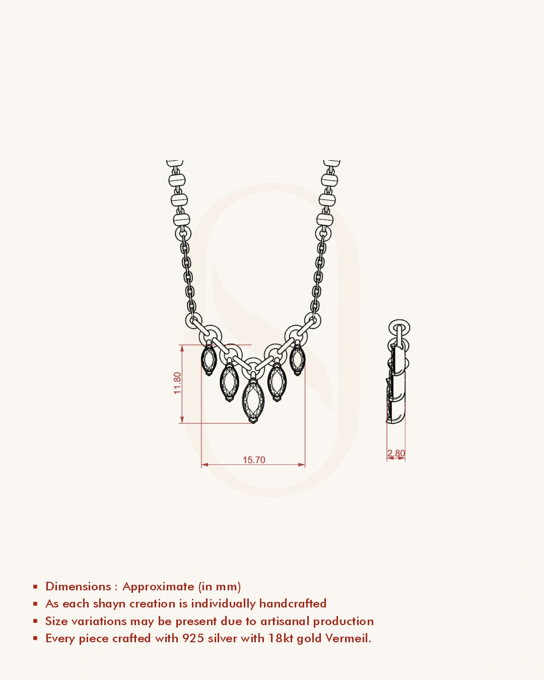 Marquise FBande Mangalsutra