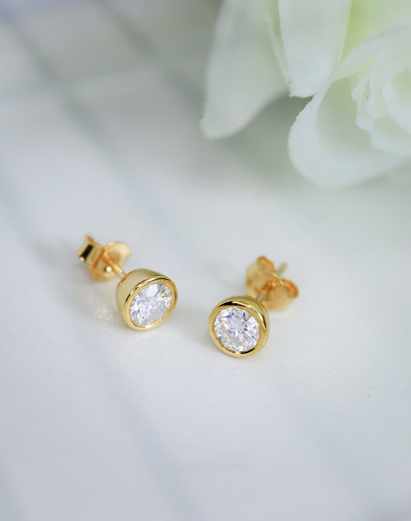 Glam Moissanite Hoops & Bold Stud Earrings