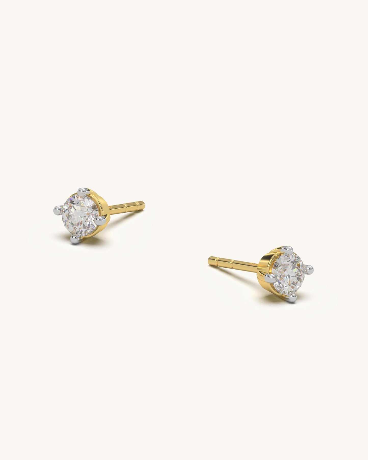 Round Prong Earrings & Classic Daily Hoops