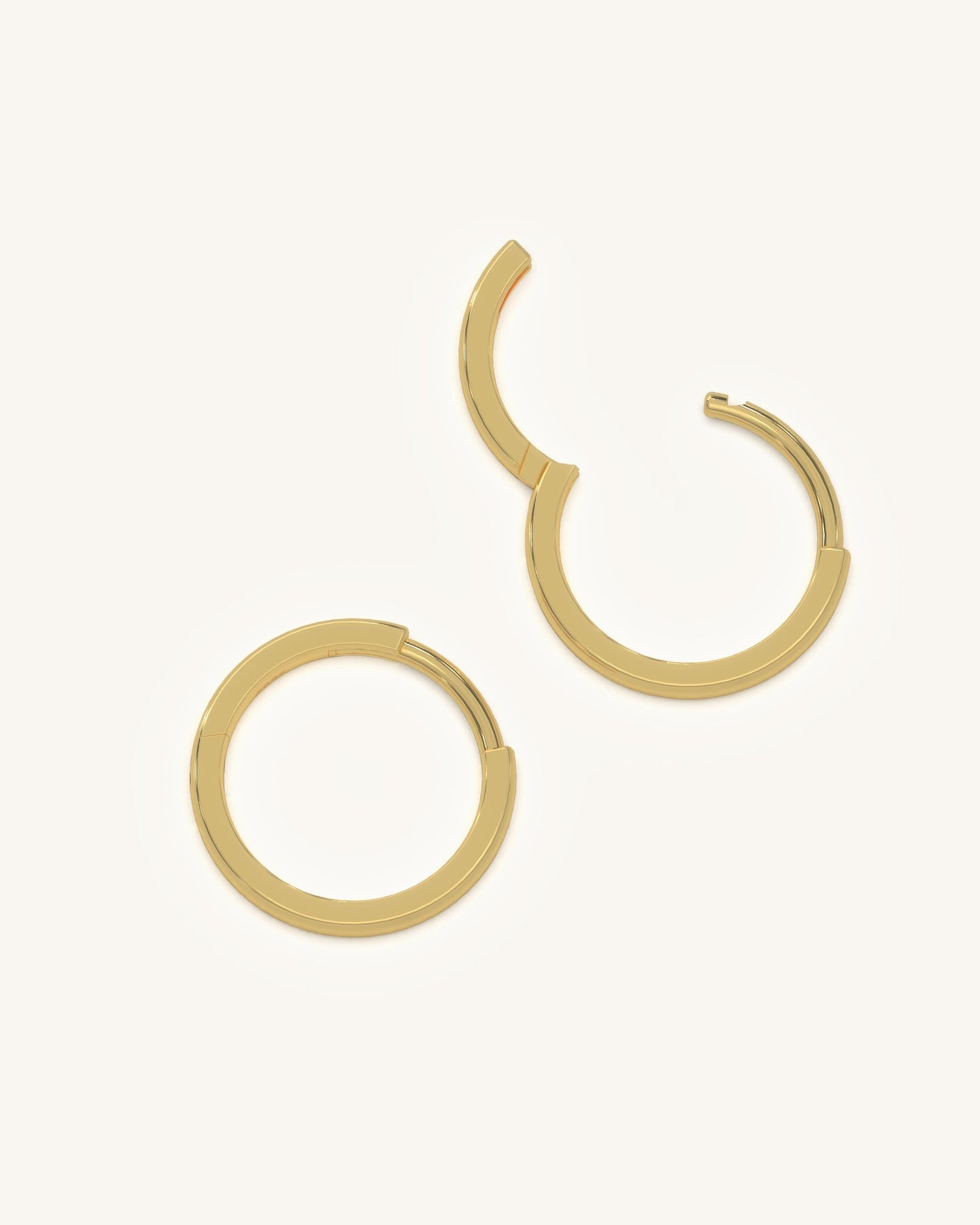 Round Prong Earrings & Classic Daily Hoops