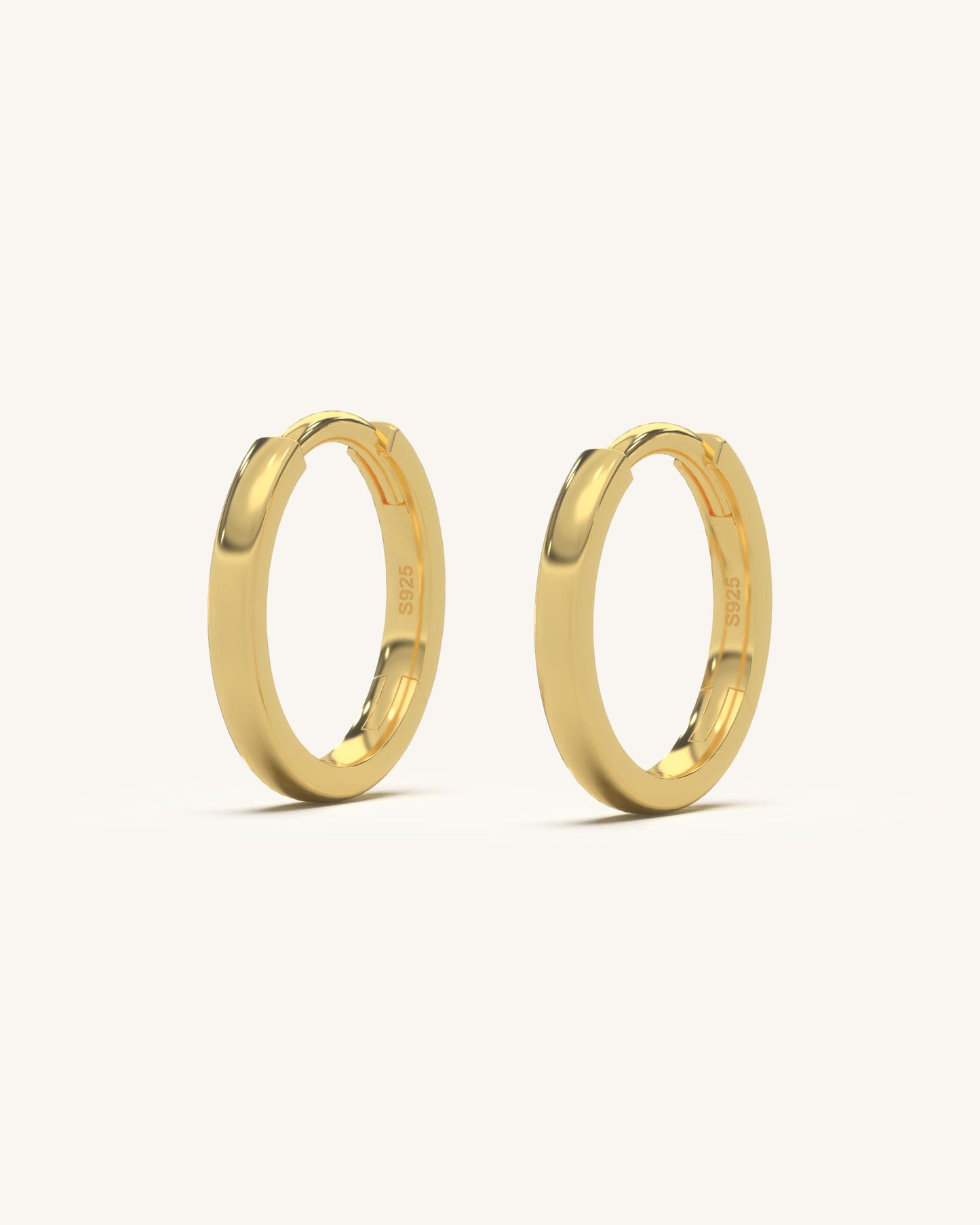 Round Prong Earrings & Classic Daily Hoops