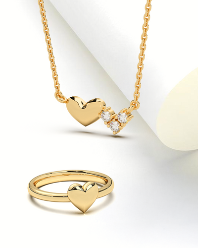Cherished Heart Necklace & Classic Heart Ring