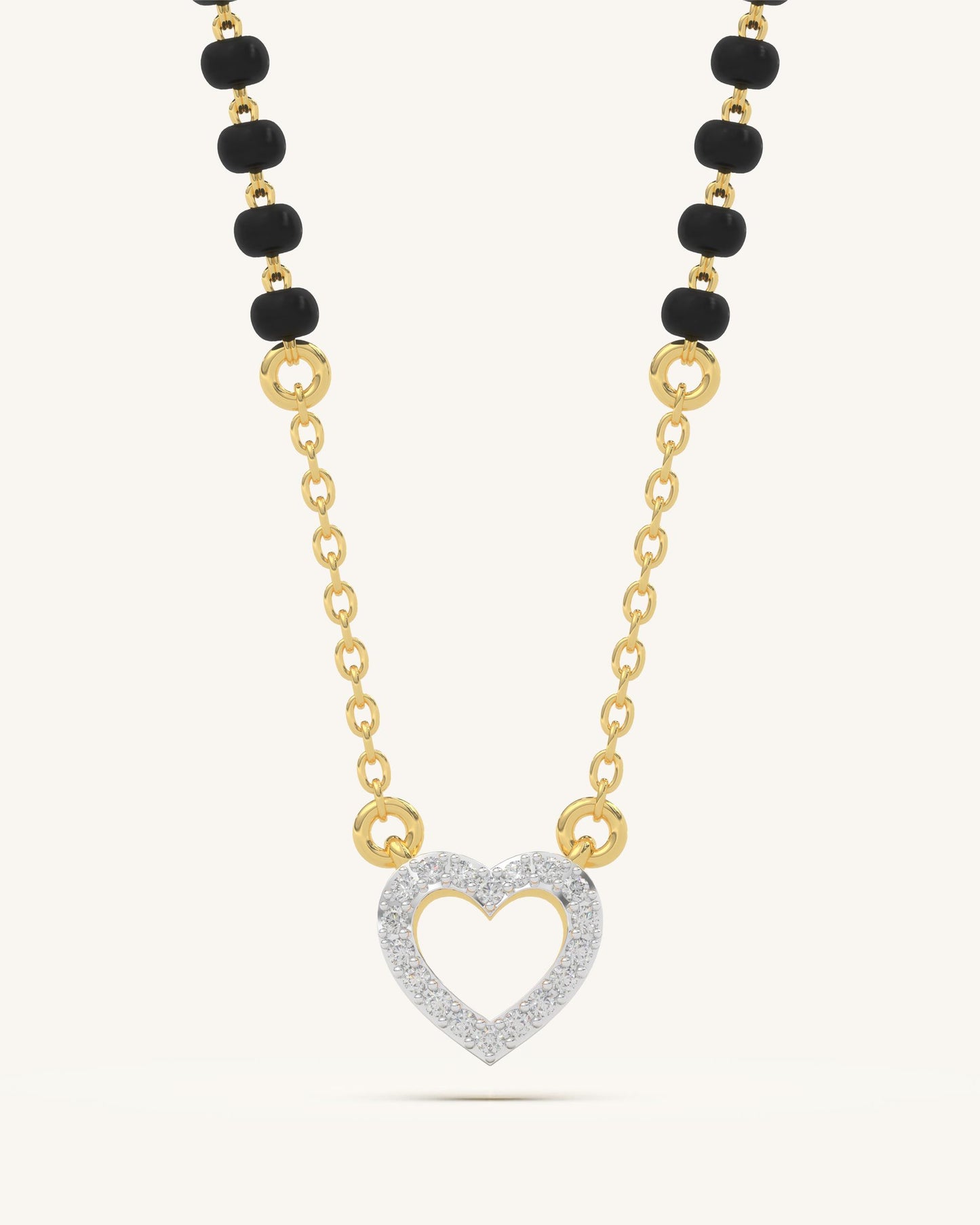 Open Heart Mangalsutra & Open Heart Ring