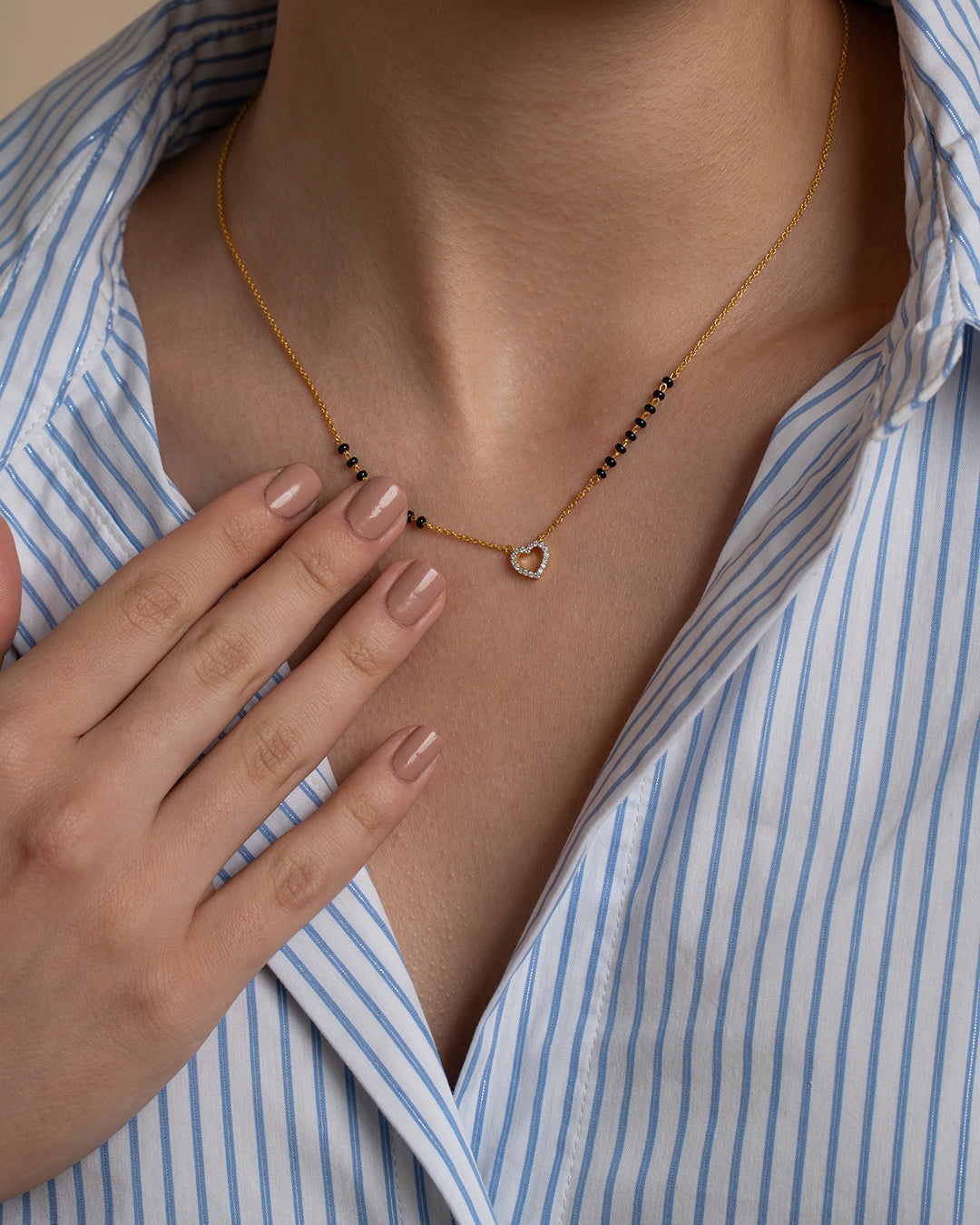 Open Heart Mangalsutra & Open Heart Ring