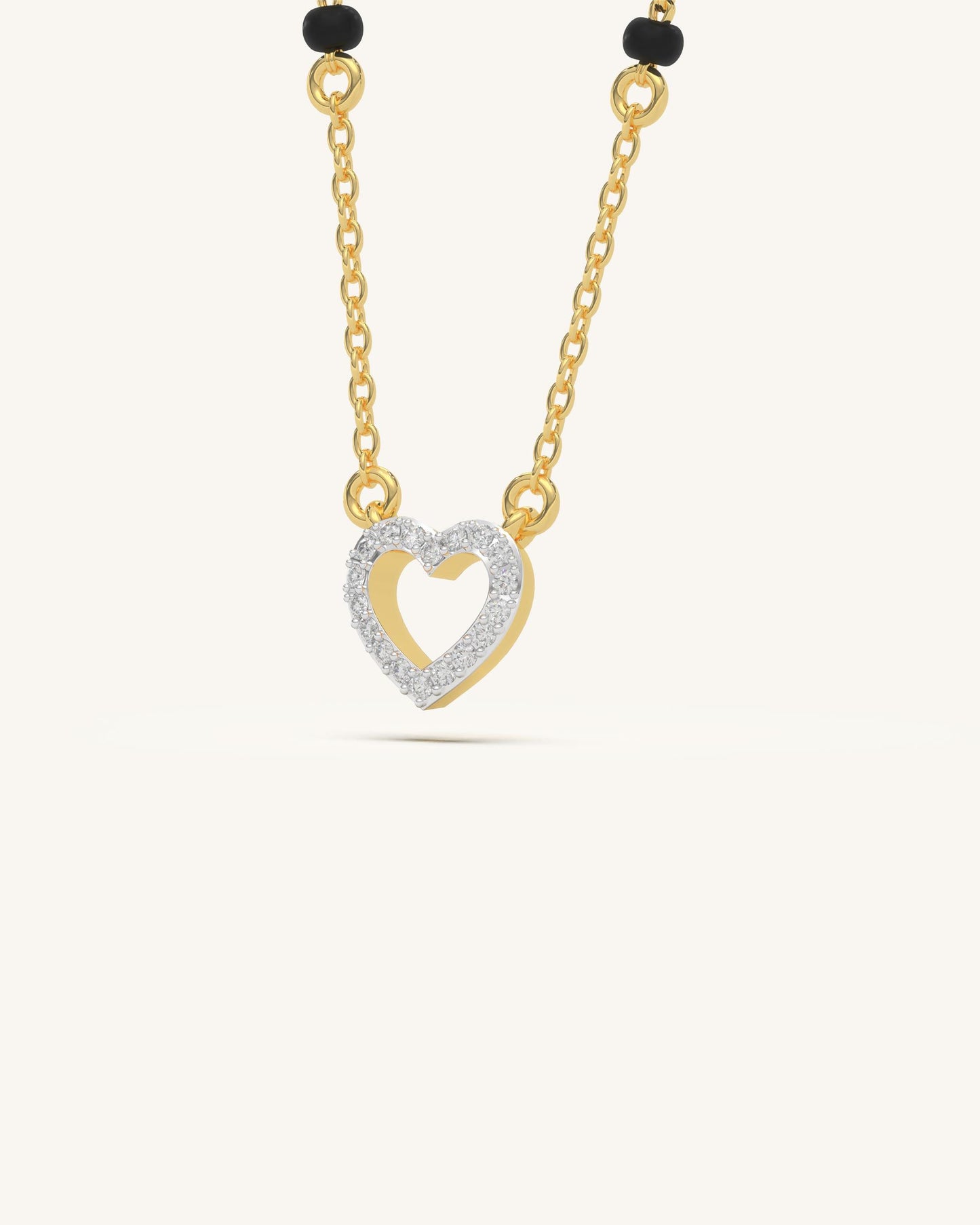 Open Heart Mangalsutra & Open Heart Ring