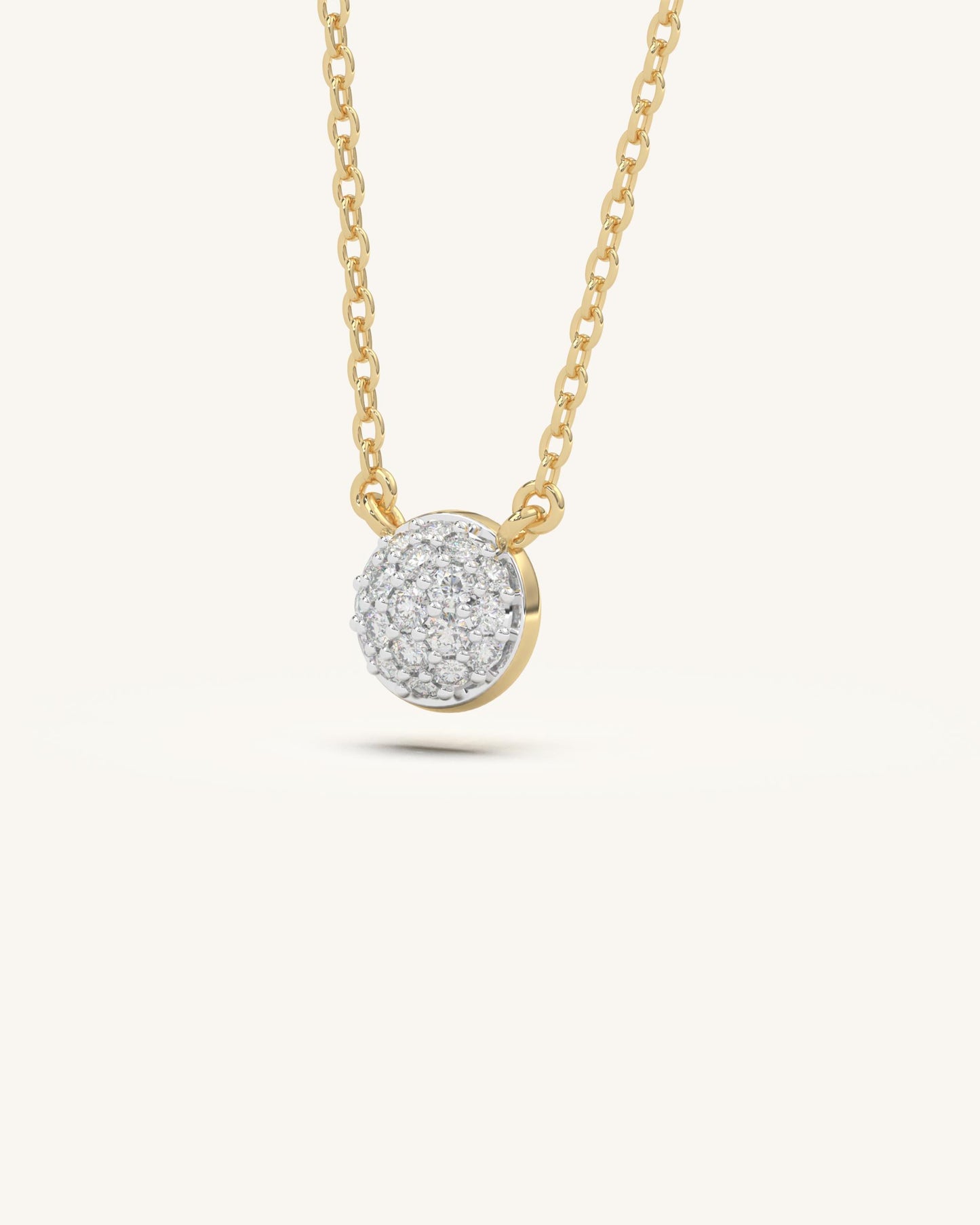 Minimal Bead Necklace & Chain Drop Earrings