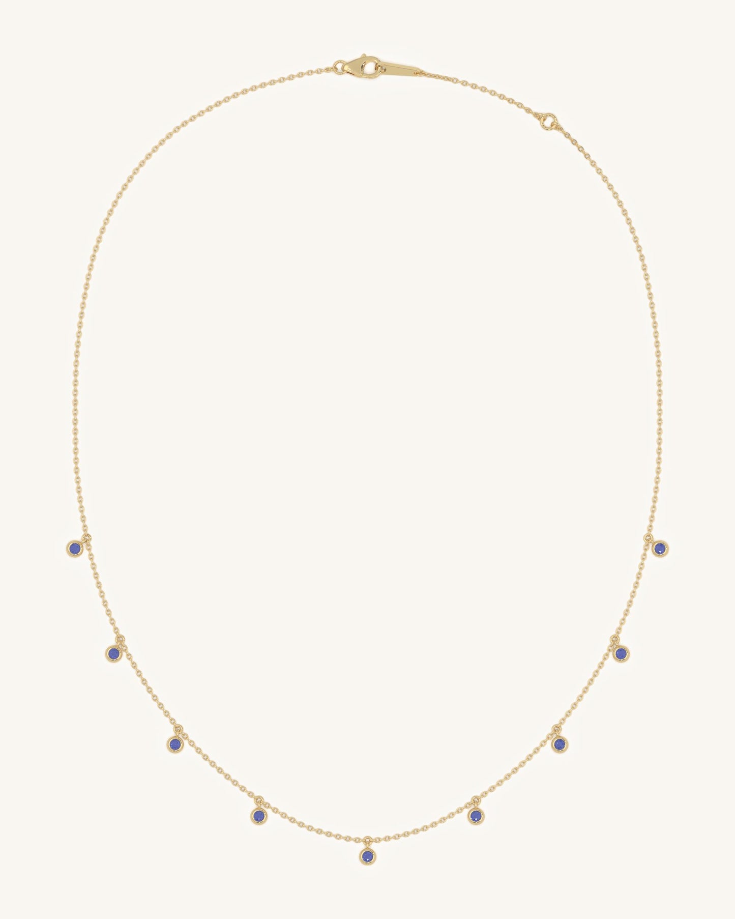 Elegant Tennis Bracelet & Blue Dangle Necklace