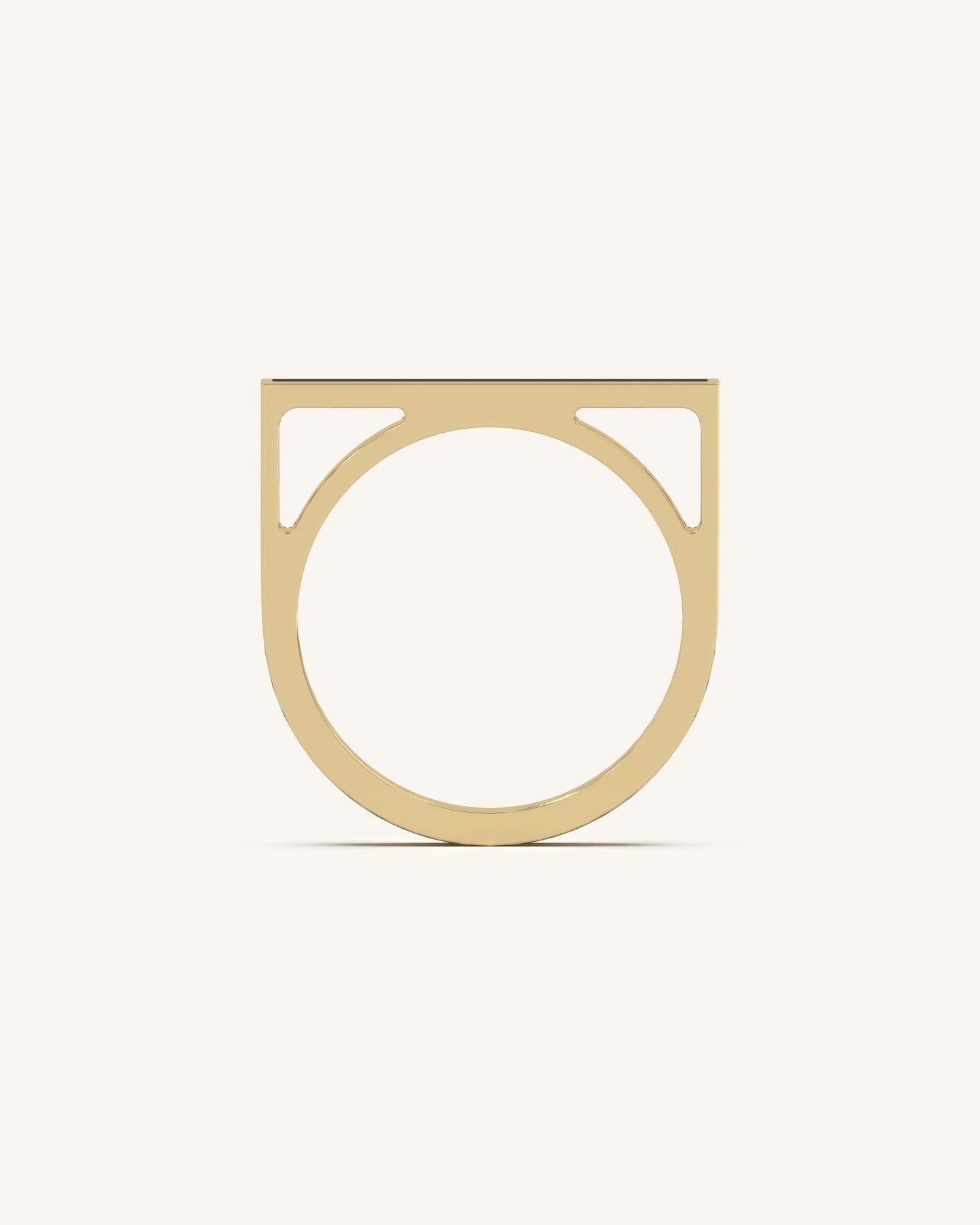 Classic Full Pave Bracelet & Black Bar Ring