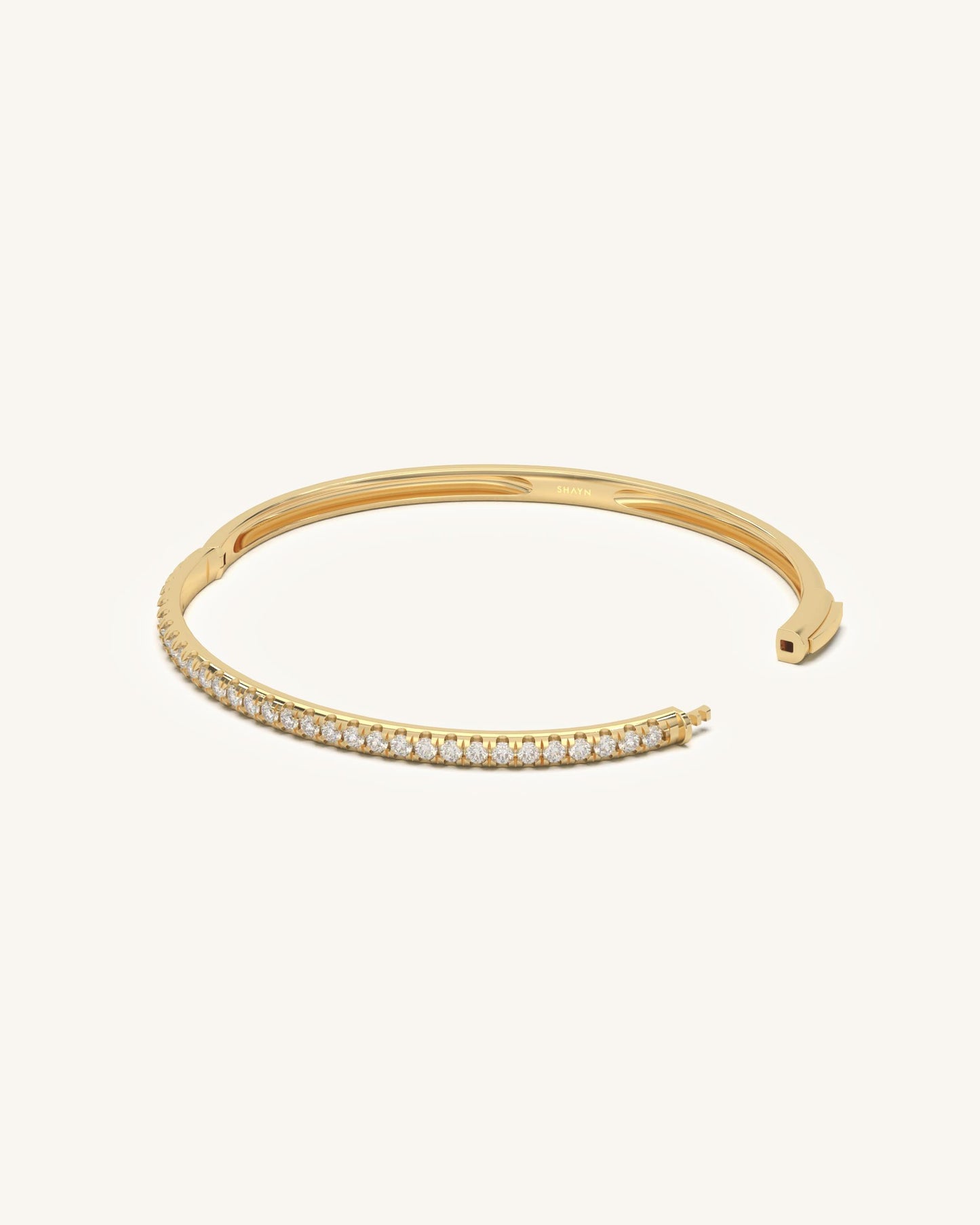 Classic Full Pave Bracelet & Black Bar Ring