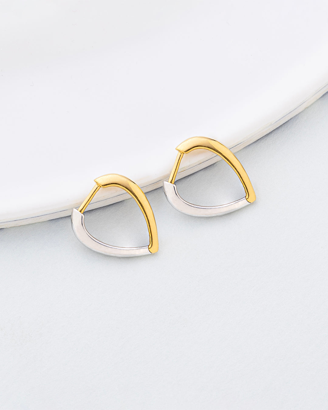 Blue Eye Necklace & Teardrop Hoop Huggies