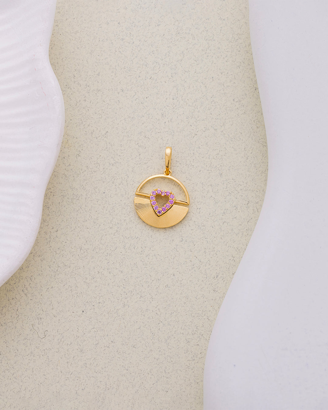 Long Lariat Bracelet & Heart Gem Pendant