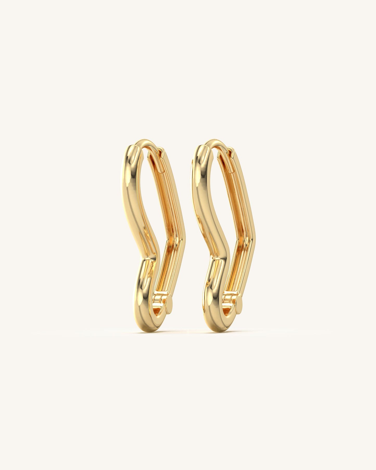 Diamond Bar Bracelet & Angular Heart Hoops