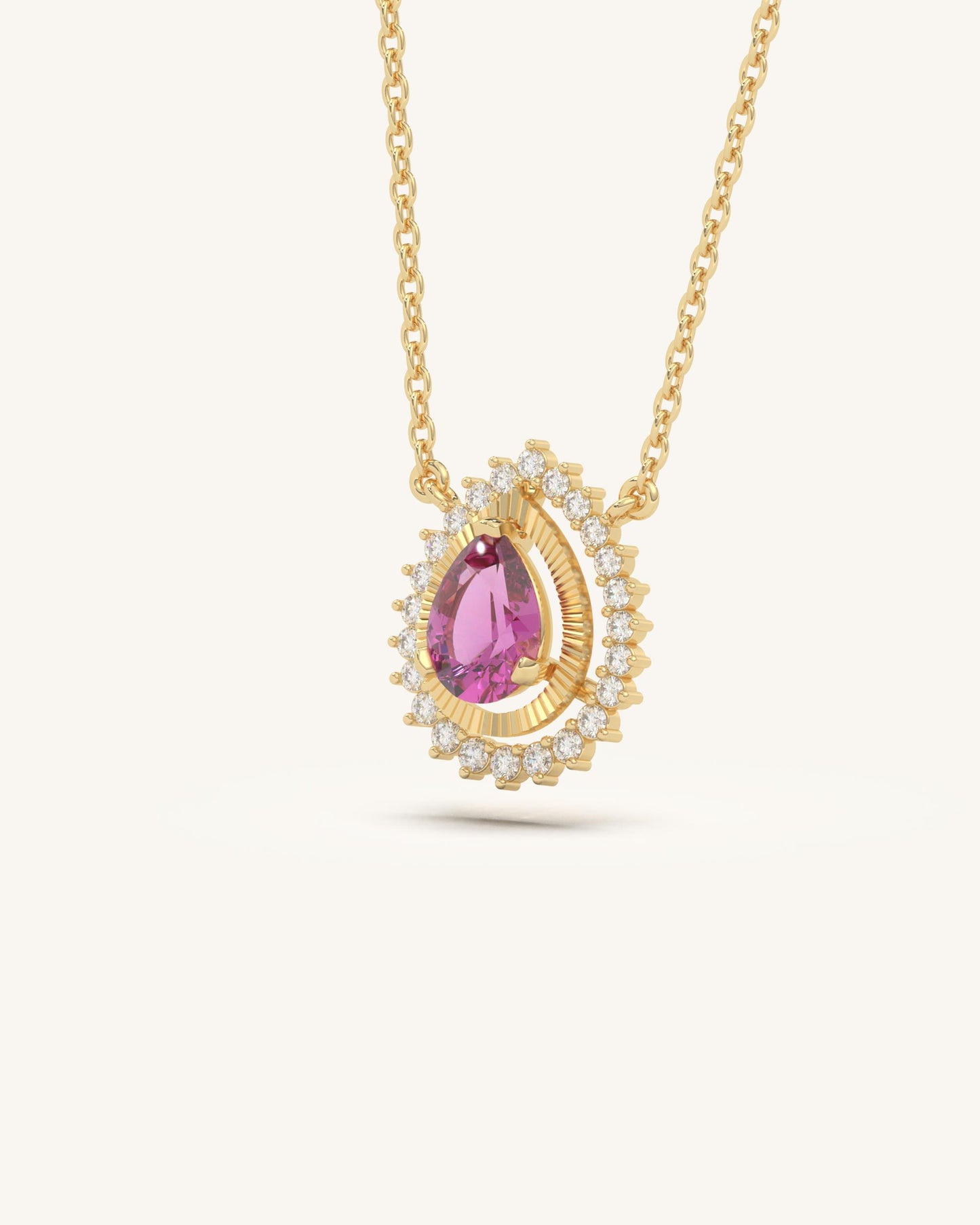 Teardrop Grace Necklace & Royal Teardrop Shine Studs