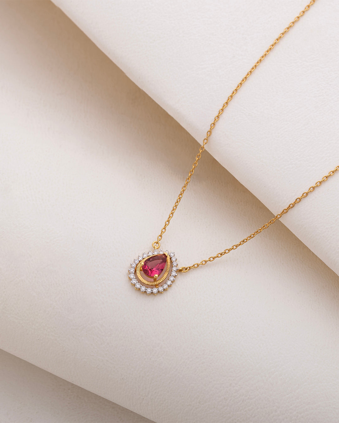 Teardrop Grace Necklace & Royal Teardrop Shine Studs