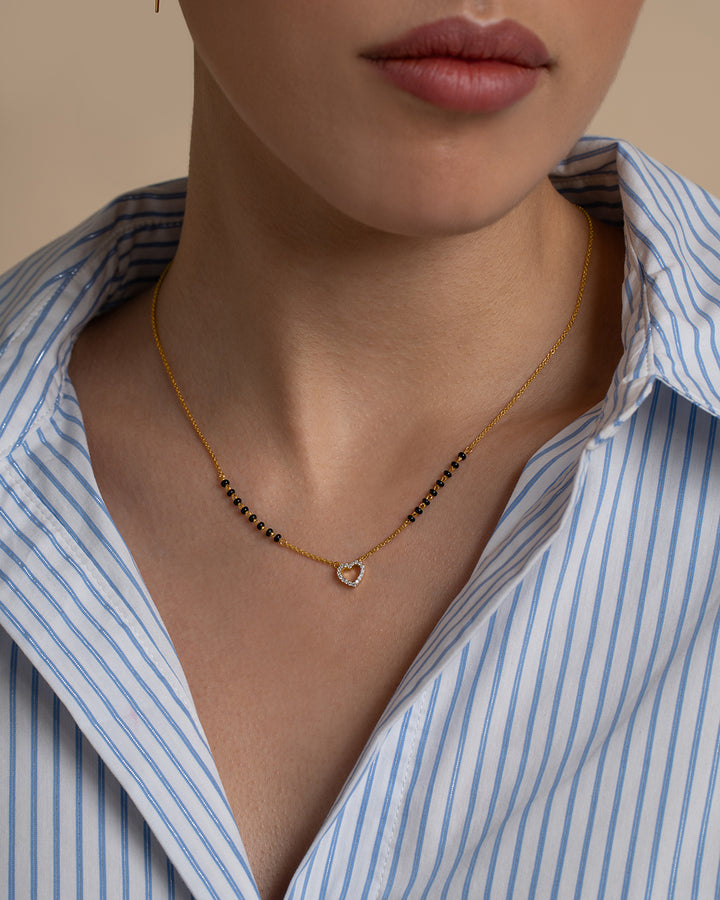 Open Heart Mangalsutra & Open Heart Ring